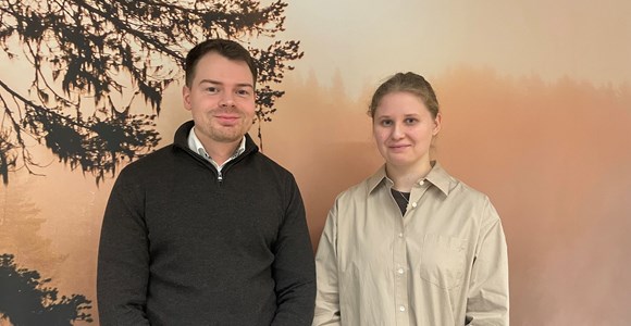 Vårens nya praktikanttillskott: Vilma och Andreas! 