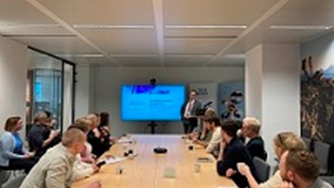 Skolambassadörer för EU besökte North Sweden-kontoret 